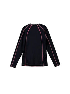 GMBH - LONGSLEEVE RASHGUARD WITH DOUBLE ZIPS - SS23 - BLACK